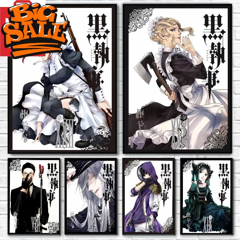 

Картина маслом по номерам японского аниме Черный дворецкий настенное искусство дома гостиная спальня бар эстетическое украшение безрамное сбо