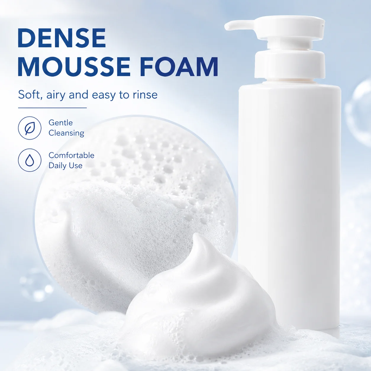 1kg Jumbo Amino Acid Cleansing Mousse Foam Face Wash Deep Clean 2 In 1 Makeup Remover Salon Facial Cleanser