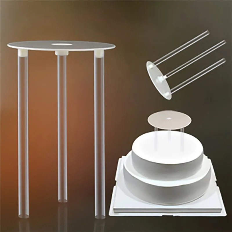 

Multi-Layer Cake Support Frame Practical Stands Mold Round Dessert Support Spacer Piling Bracket Kitchen DIY Cake Decor Tool New