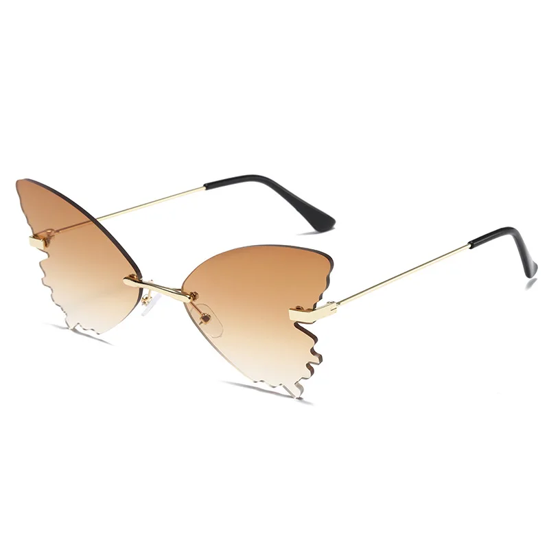 

New Butterfly-Shaped Elegant Sunglasses Slimming Trendy Large Frame Gradient Sunglasses