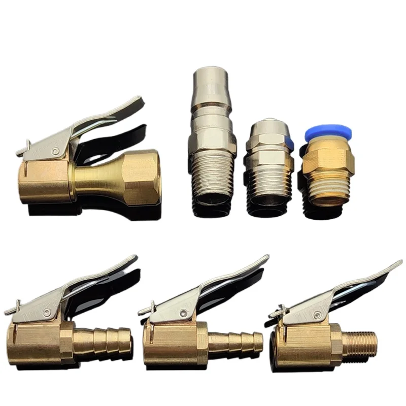 G1/4 Female 5/16 -32 UNF Male 8mm Push In Connector 8x5mm Quick Twist 6 8mm Hose Barb  C-Type Plug Brass Inflation joint Fitting