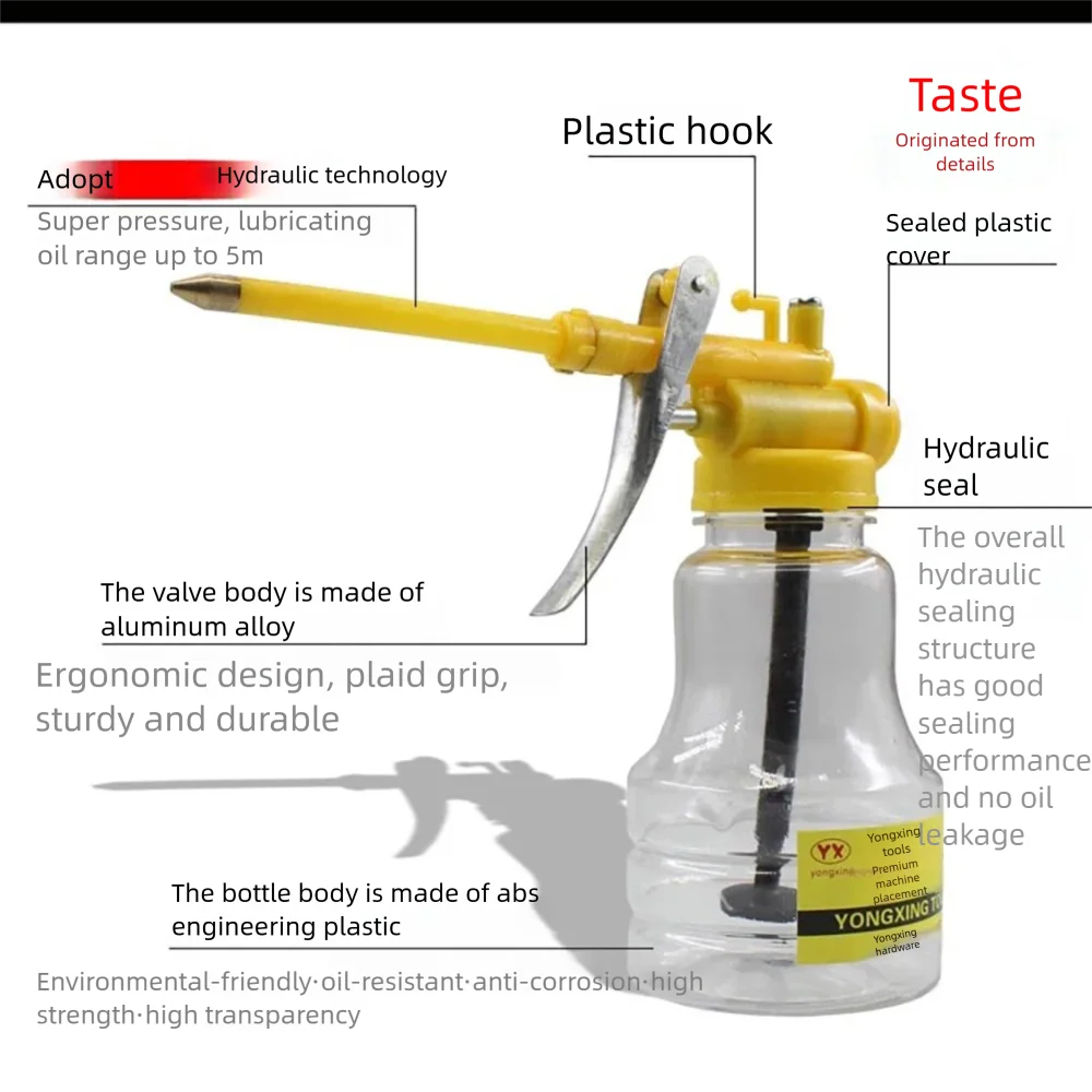 

Motorcycle & Electric Vehicle Oil Pot Gun Injector Manual Pressure Lubrication Tool for Machine Repair And Maintenance