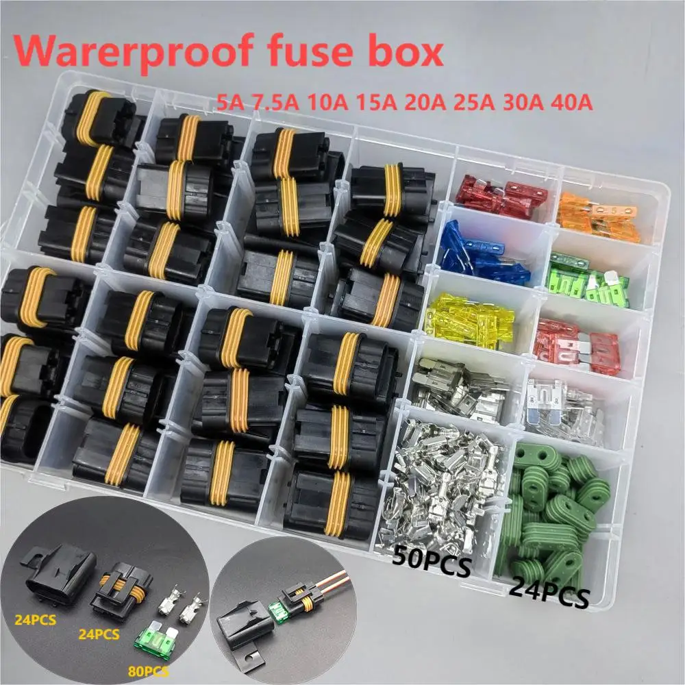 

5A/7.5A/10A/15A/20A/25A/30A Fuse Box And ATC Blade Car Fuse Holder For Auto Vehicle RV Truck Trailer Modified Fuse Socket