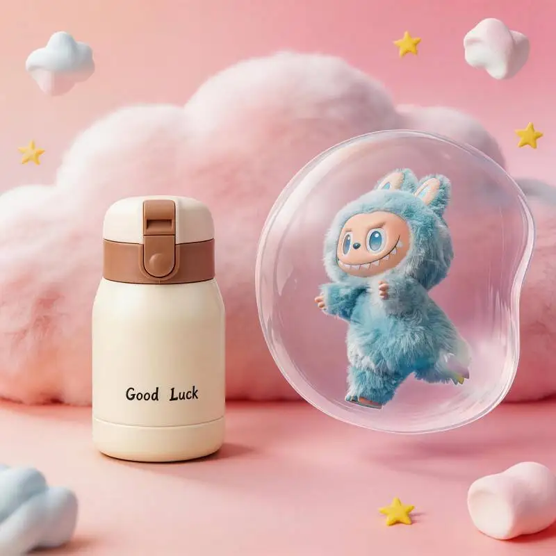 

POP MART THE MONSTERS Серия Forward High Energy Кукла LABUBU Отличный подарок Термос-кружка Красивая вакуумная бутылка