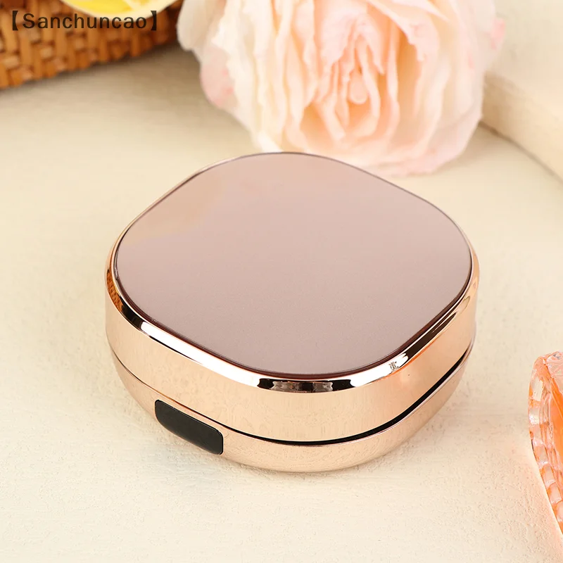 〔San〕 Air Cushion Foundation DIY Box Mini Cute Empty Puff Box Portable Mirror For Bb Cream Cosmetic Makeup Case Container