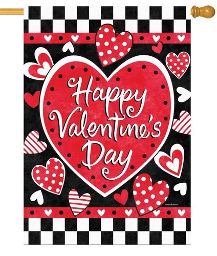 Valentine's Check House Flag FFV LLG GGO llz