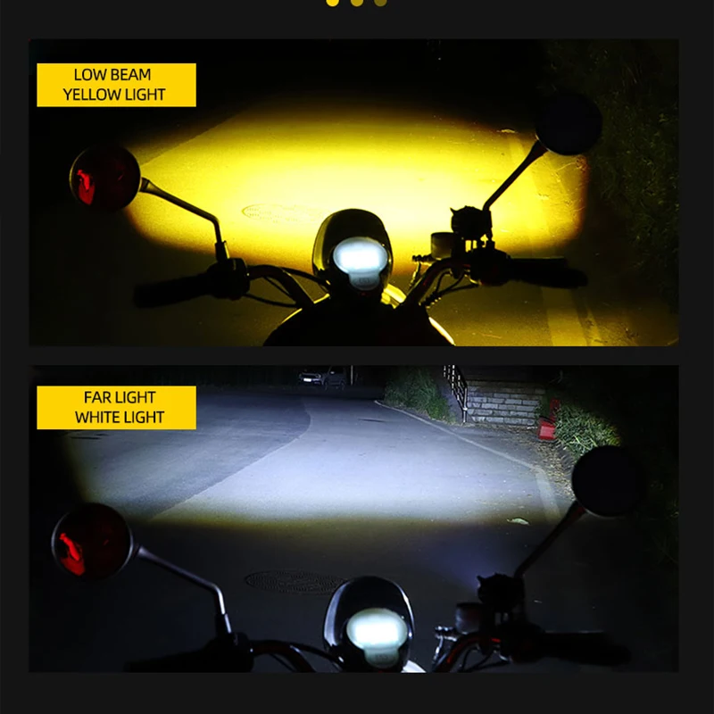 Car Led Work light Owl LED Hi-lo beam Motorcycle Dirt Bike Spotlight Auxiliary Lamp Led Fog Light For Trucks SUVs ATV 12V-80V