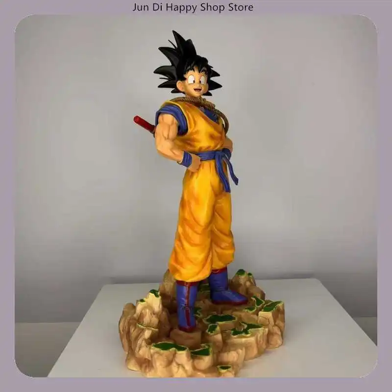 Dragon Ball Goku – Statue de dessin animé, Version rêve, Pose debout avec poteau arrière et Base, 30cm, décoration de bureau, cadeau ​ ​