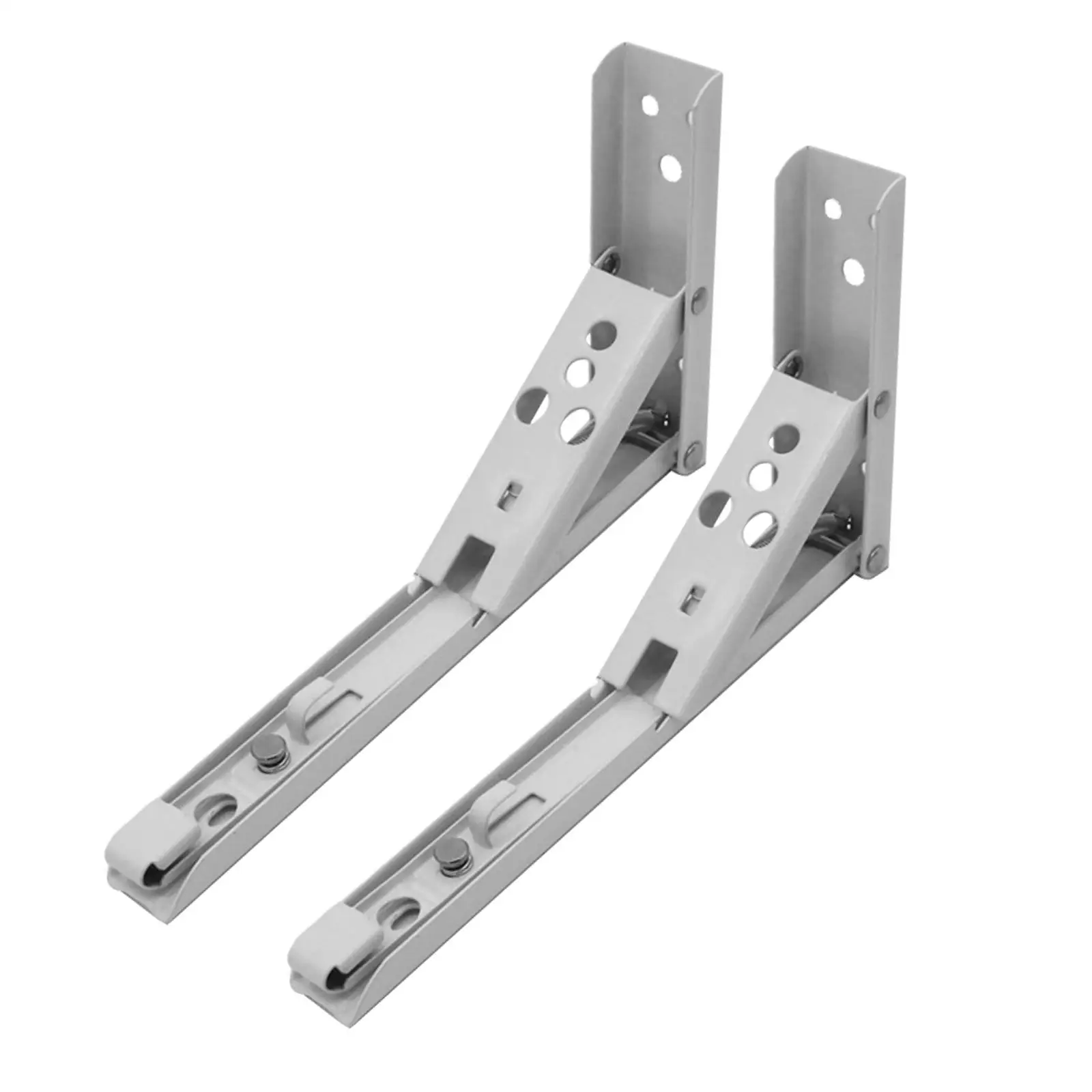Folding Angle Bracket Heavy Support Wall Mounted Table Shelf Bracket Metal Triangle Hinge for Home Storage Organization