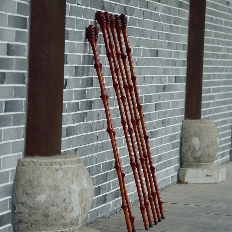 Wooden Crutch Trekking Pole Walking Stick Bamboo Cane Portable Hiking Staff Portable Cane Assisted Walking Handy Mobility Aids