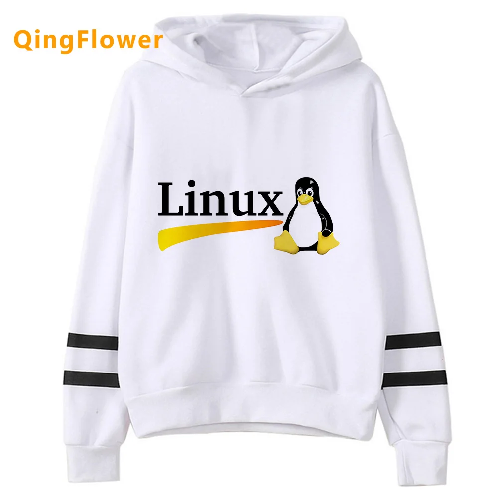 Linux hoodies women Korean style Winter  streetwear sweatshirts sweater women aesthetic pulls