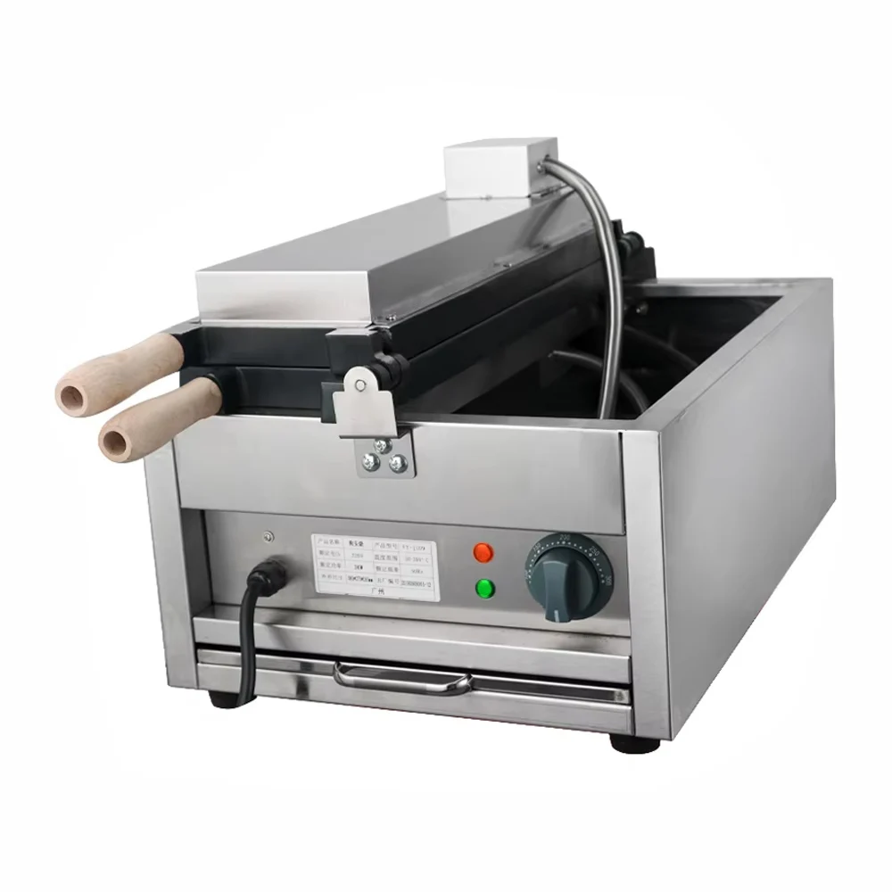 Waffle Maker Puppy Shape Cookie Machine Bread Maker Commercial 4pcs  Waffle Machine with Temperature Control 3KW