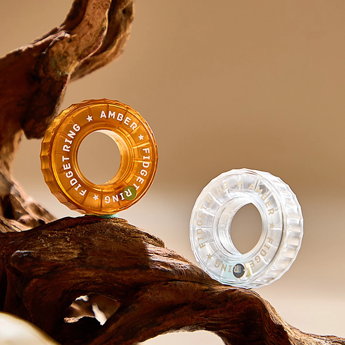 Ratchet Wheel Mechanical Paragraph Ring Fidget EDC Magnetic Push Slider Finger Spinner Stress Relief Toy Anti Anxiety For Adult