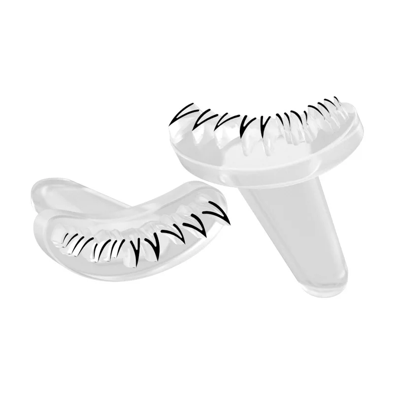 2Pairs Lower Eyelash Stamps Durable Eyelash Seal Practice Eyelash Fixation Makeup Tools For Women