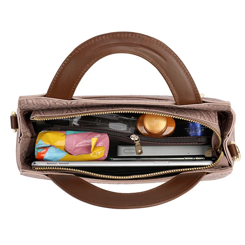 กระเป๋าสะพายข้างผู้หญิงสไตล์จีน กระเป๋าสะพายไหล่เดี่ยวอเนกประสงค์ ความจุขนาดใหญ่สำหรับการเดินทาง