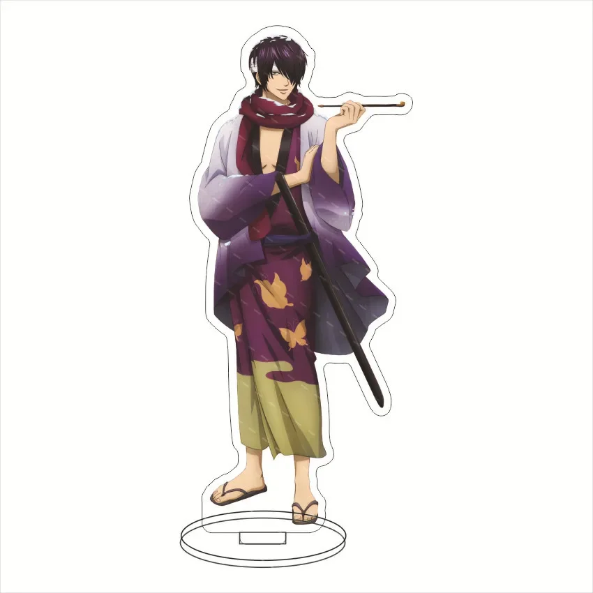 15cm Japan Anime Stand Figure Model Plate Cosplay Decoration GINTAMA Kagura Sadaharu Shimura Shinpachi Kagura Acrylic