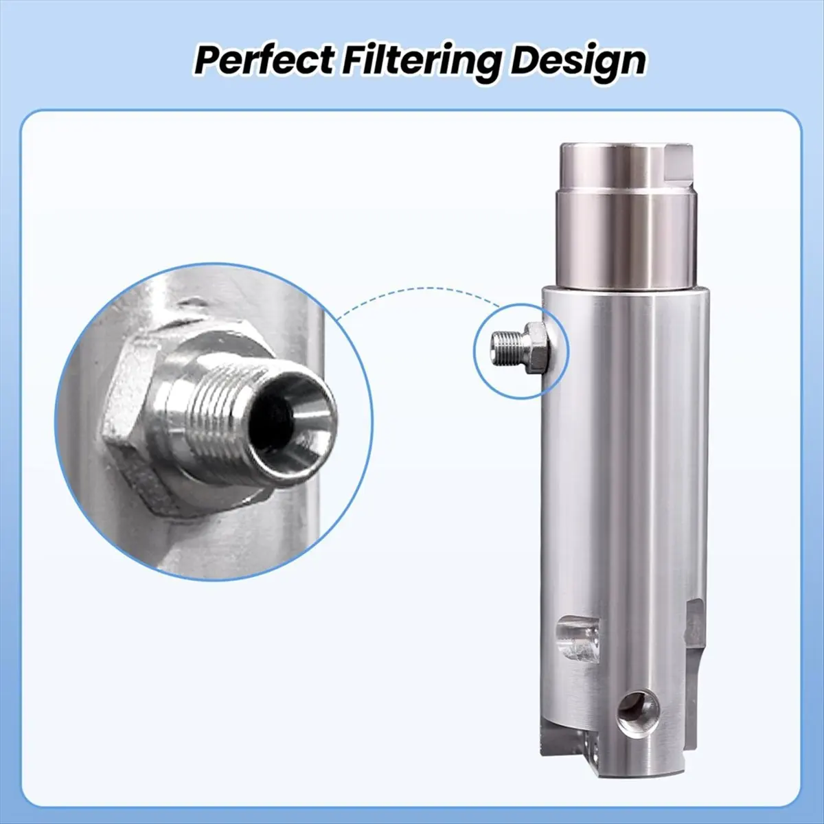 【HOT ABDH】 16T543 Fluid Filter Manifold Assembly Backflow Valve with Filter Cover Compatible with Airless Paint Sprayers 695/795