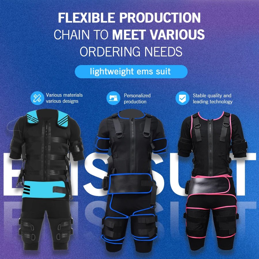EMS Business Solution: Wireless App-Controlled and EMS Fitness Suit with Custom Options