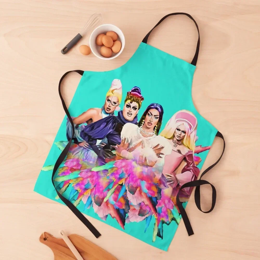 

Uk, Hun RuPauls Drag Race UK United Kingdolls Apron Kitchen Kitchen Kawaii Accessories Apron