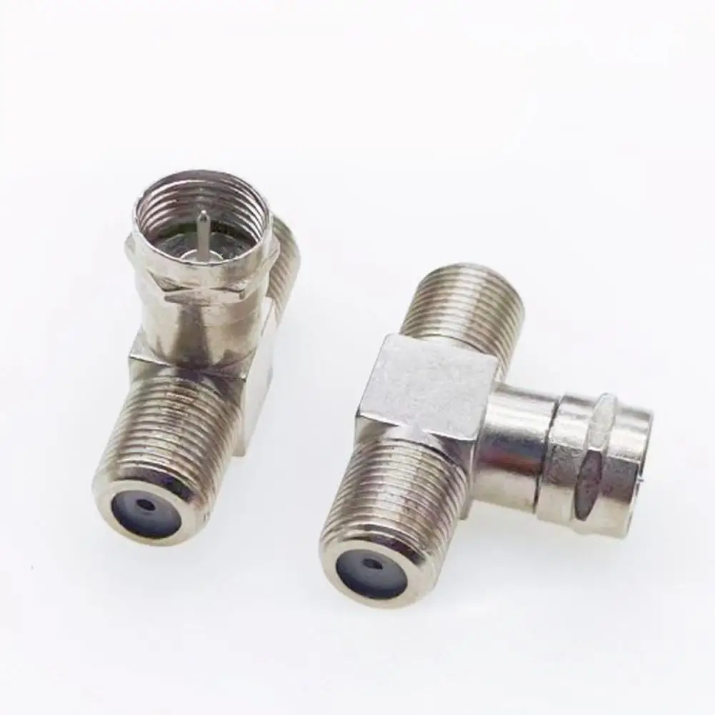 Cable To Connector TV Aerial Plug Adapter Male To Female Way Head Connector Socket Cable Three C5Z4