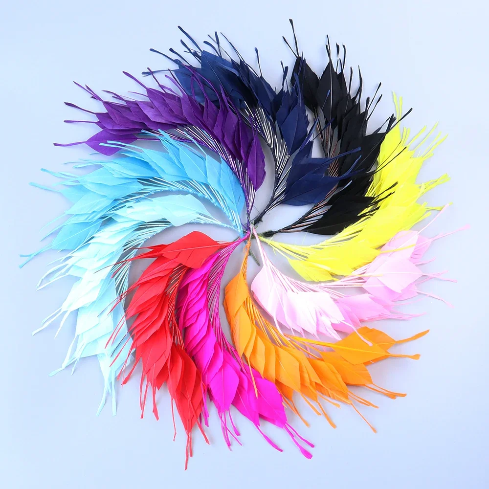 1bunch/lot chicken feather flower for Hat Headdress Decorations feathers Crafts Accessories Plumes