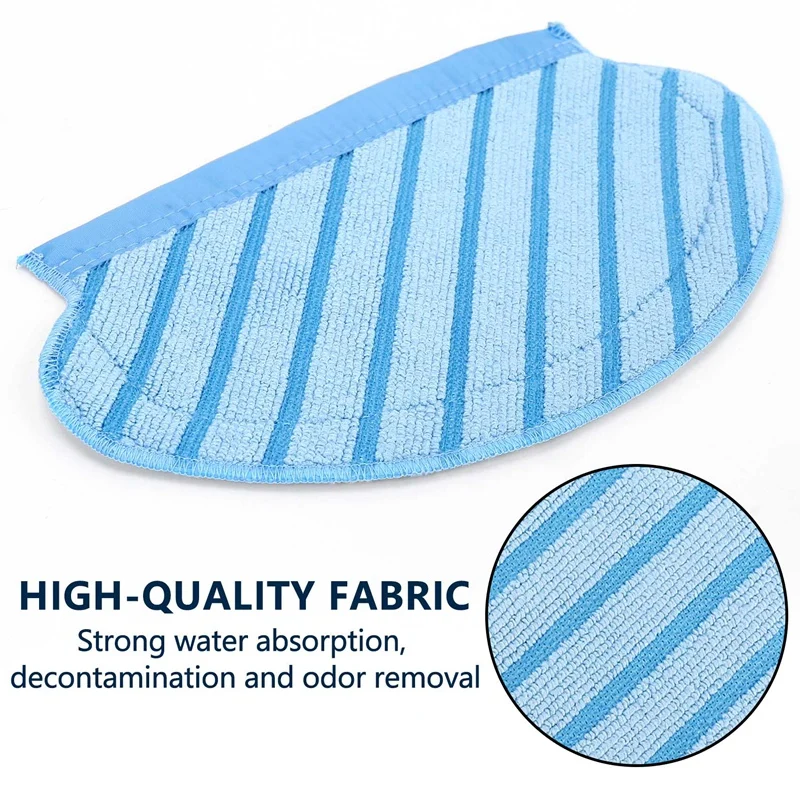 6Pcs Mop Cloth Pads Set For Ecovacs Deebot Ozmo 920 950 Vacuum Cleaner Parts Replacement Home Accessories