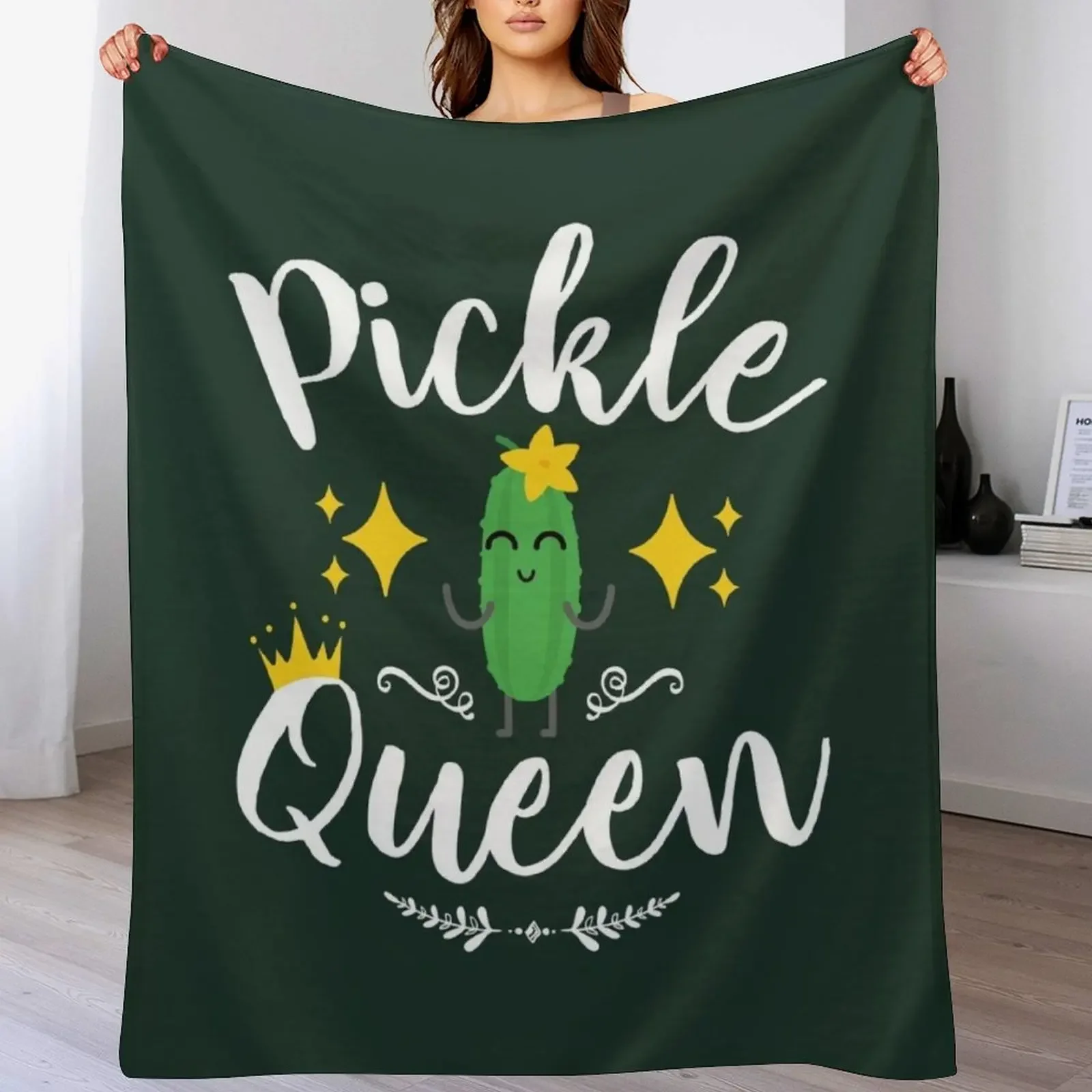 

Pickle Queen Throw Blanket Decorative Sofa Thins Blankets