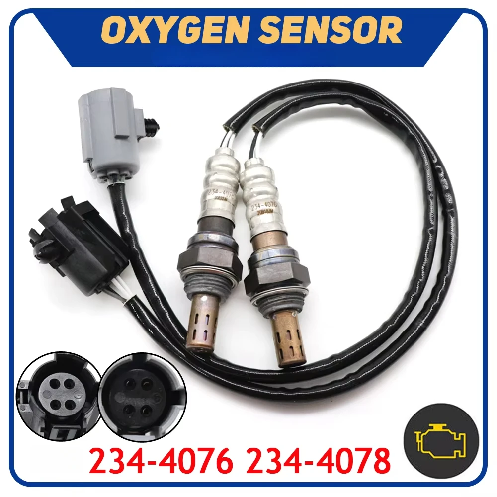 Air Fuel Ratio Sensor Lambda O2 Oxygen Sensor Upstream & Downstream 234-4076 234-4078 For Jeep Cherokee Wrangler 4.0L 1996-1999