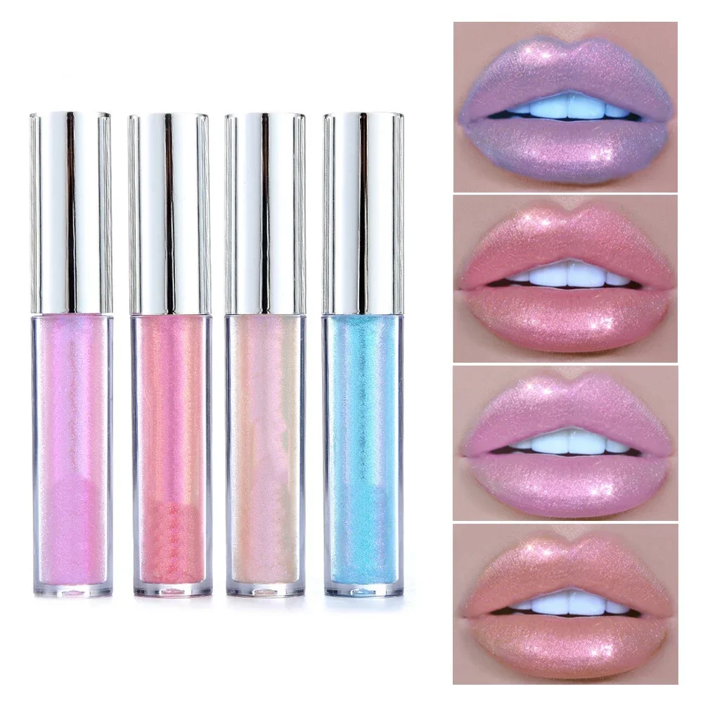 Lip Gloss Batom Líquido, Longlasting, Glitter Glaze, Impermeável, Hidratante, Luminoso, Brilho, Brilhante, Maquiagem, Atacado