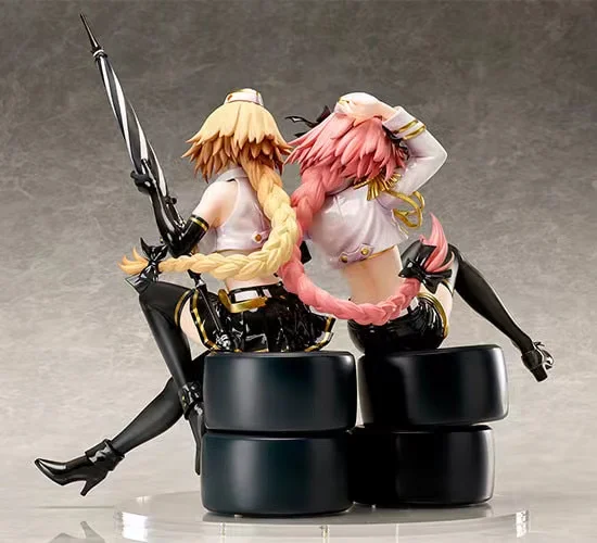 100% Original: Fate / Apocrypha Jeanne d'Arc & Astolfo TYPE-MOON Racing ver.1/7 PVC Anime Model Toy Collection Doll Gift