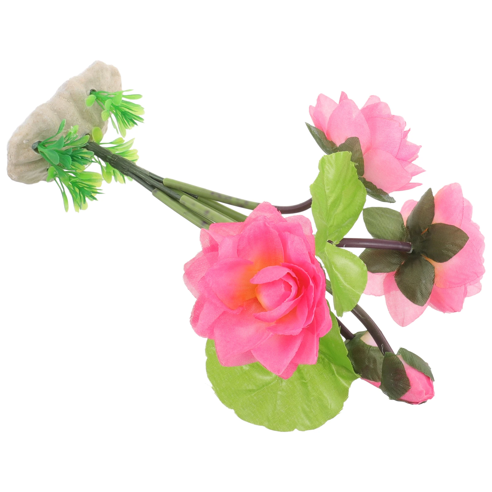 

Simulated Lotus Deep Desktop Fish Tank Lotus Pink Decorative Fish Tank Flowers Aquarium Plants Desktop Pet Supplies