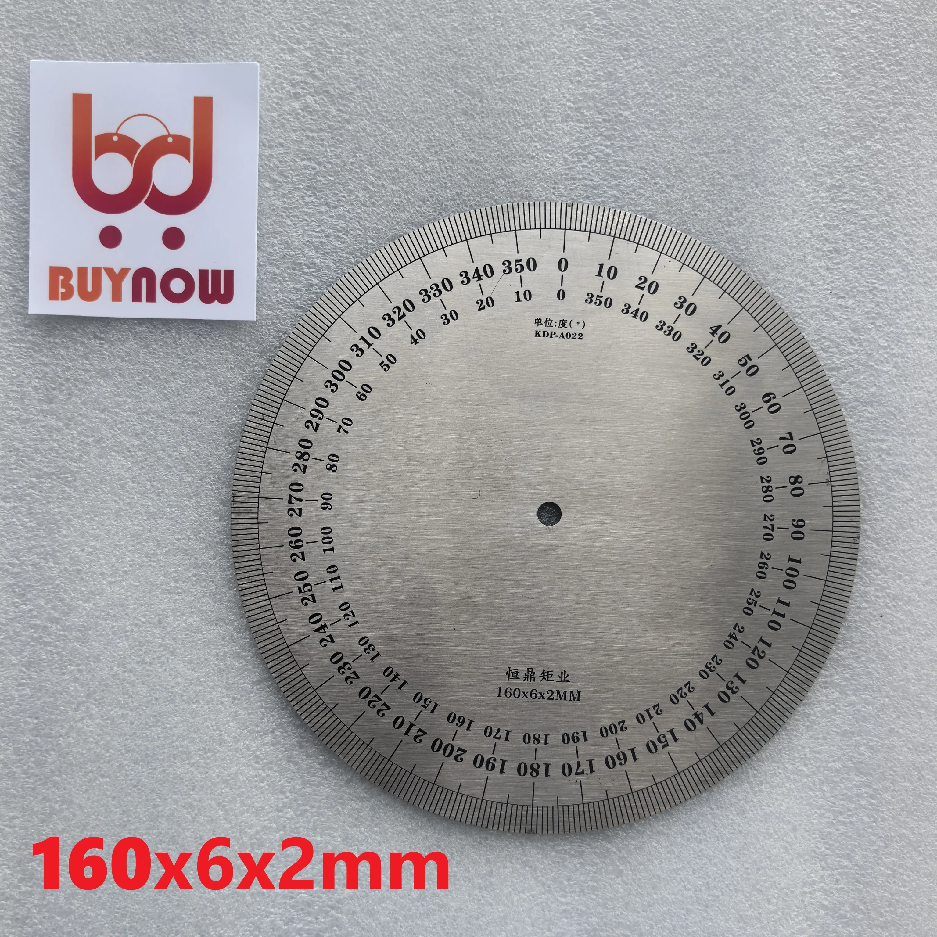 NEW 160x6x2mm Industrial Measuring Disc Stainless Steel Angle Disc Mechanical Fittings