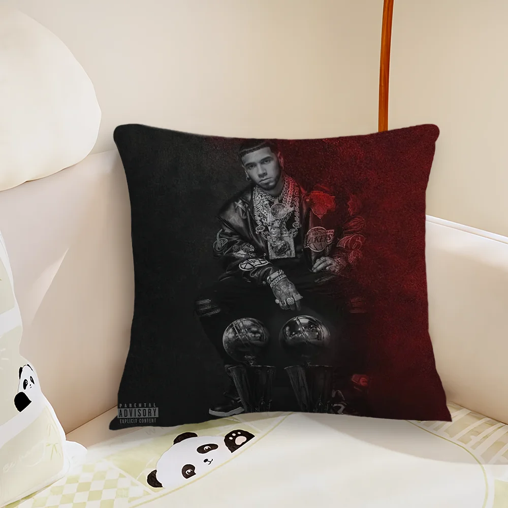 Rapper A-Anuel AA Real Hasta la Muerte 2 Pillow Case Living Room Sofa Cushion Cover Suitable For Home Bedroom Room Decoration