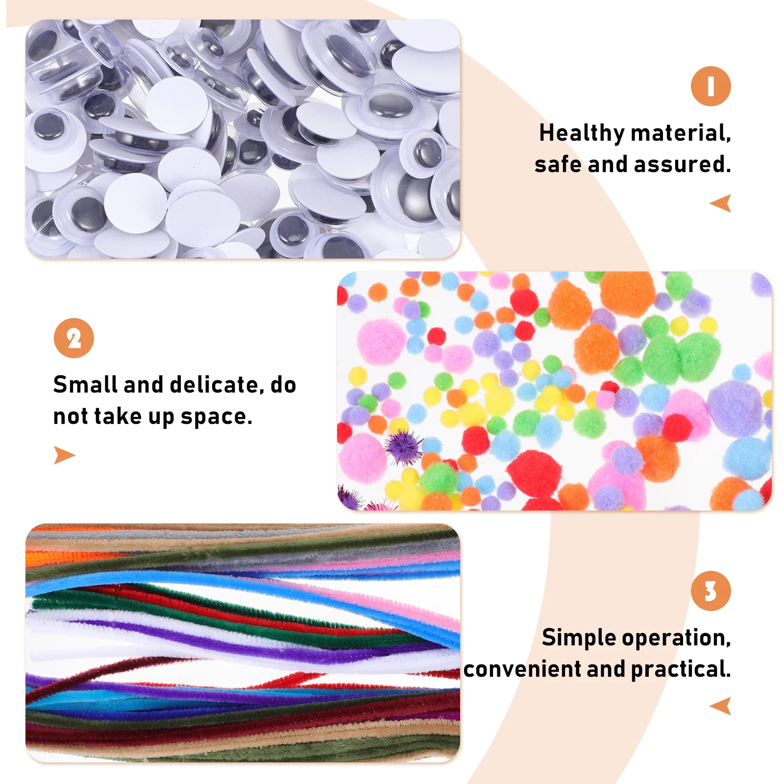 1Set Twisted Sticks Kit Kids Kleurrijke DIY-materialen voor knutselbenodigdheden Creatieve handgemaakte accessoires Educatieve leuke kunst