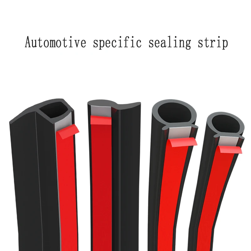 Car Sealing Strip Door Frame P-shaped Sound Insulation Rubber Strip Dedicated To Waterproof Door Seams Throughout The Vehicle