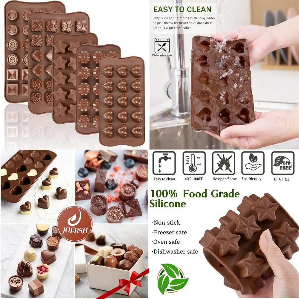 5Pcs Silicone Choco… - image