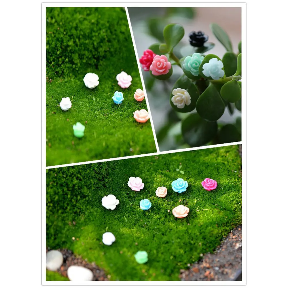 Mini Craft Figurine Bridge Pier Sika Deer Starfish Yacht Dolphin Panda Pot Ornament Miniature  Fairy Garden Supply