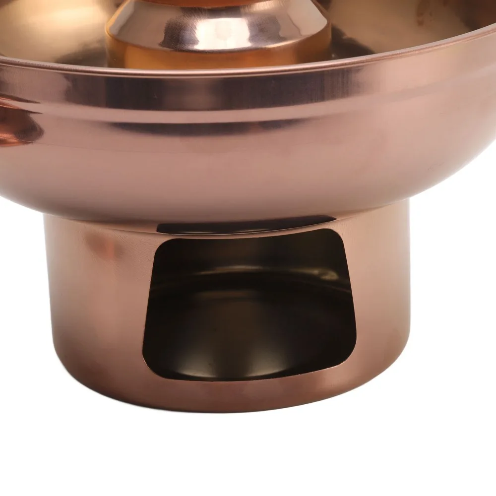410 Stainless Steel Chinese Hot Pot Multipurpose Dry Ice Compatible Dry Ice Hot Pot Reinforced Handles Charcoal Compatible