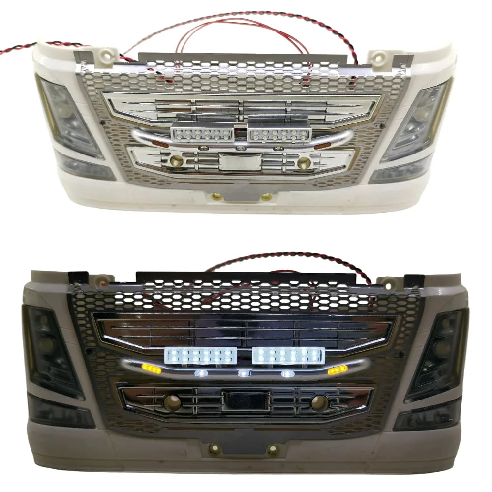 

RC 1/14 Toy Truck Grille Accent Light LED For Tamiya Volvo FH16 GLOBETROTTER 4x2 6x4 8x4 1/14 RC Tractor Truck DIY Parts