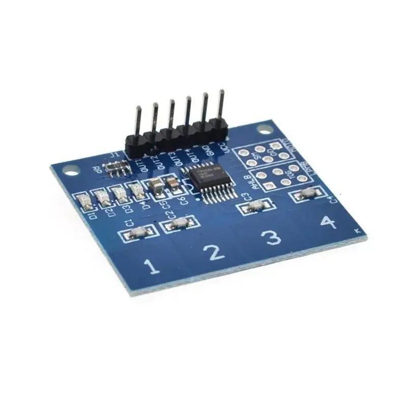 24-Hour Delivery TTP224 Digital Touch Sensor Capacitive Switch Module Button 4 Channel Capacitive Switch Module 10PCS