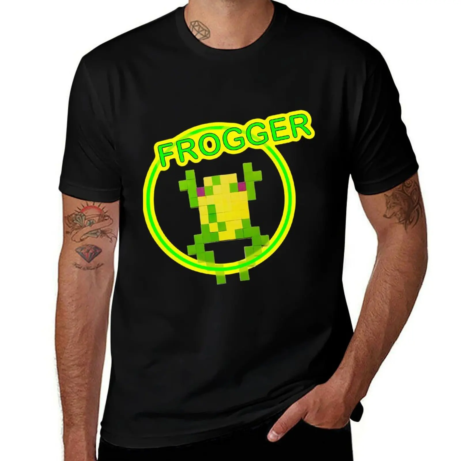 

8 Bit Frogger T-Shirt T-shirts man graphic t shirts vintage t shirts anime figures shirts men graphic