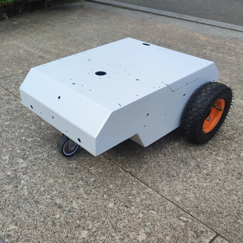 Robot chassis universal wheel three-wheel differential speed-by-wire trolley automatic driving 10kg load mapping navigation