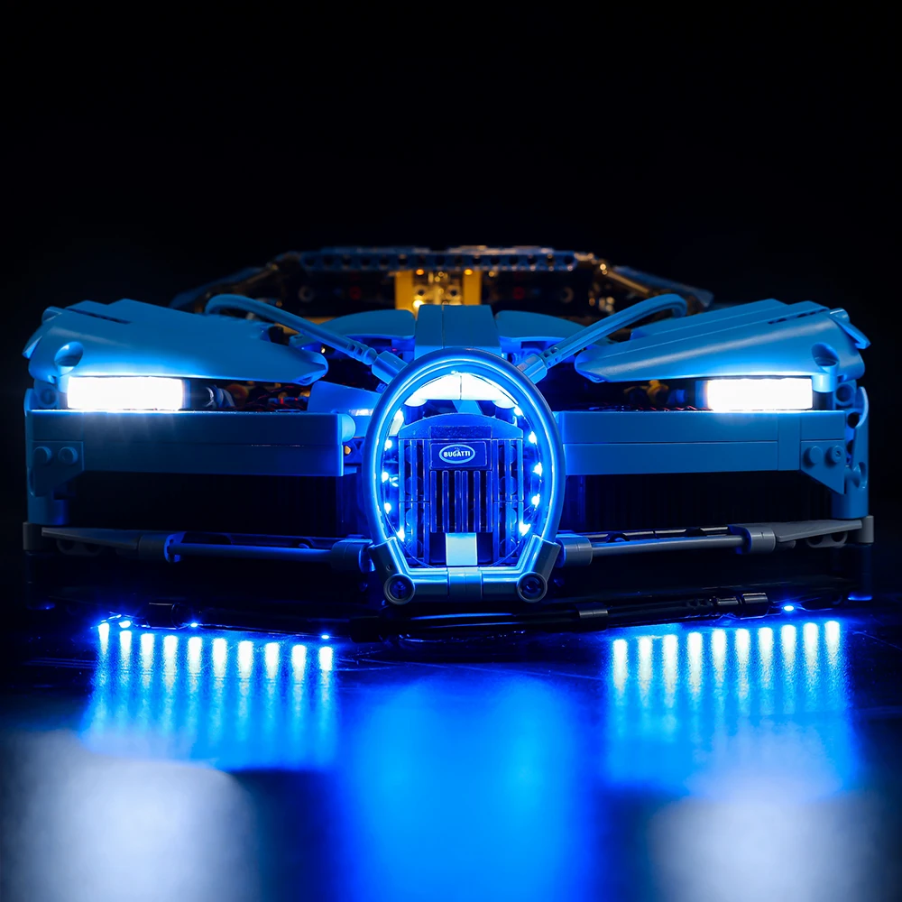 Geen model LED-lichtset compatibel met Bugatti Chiron 42083