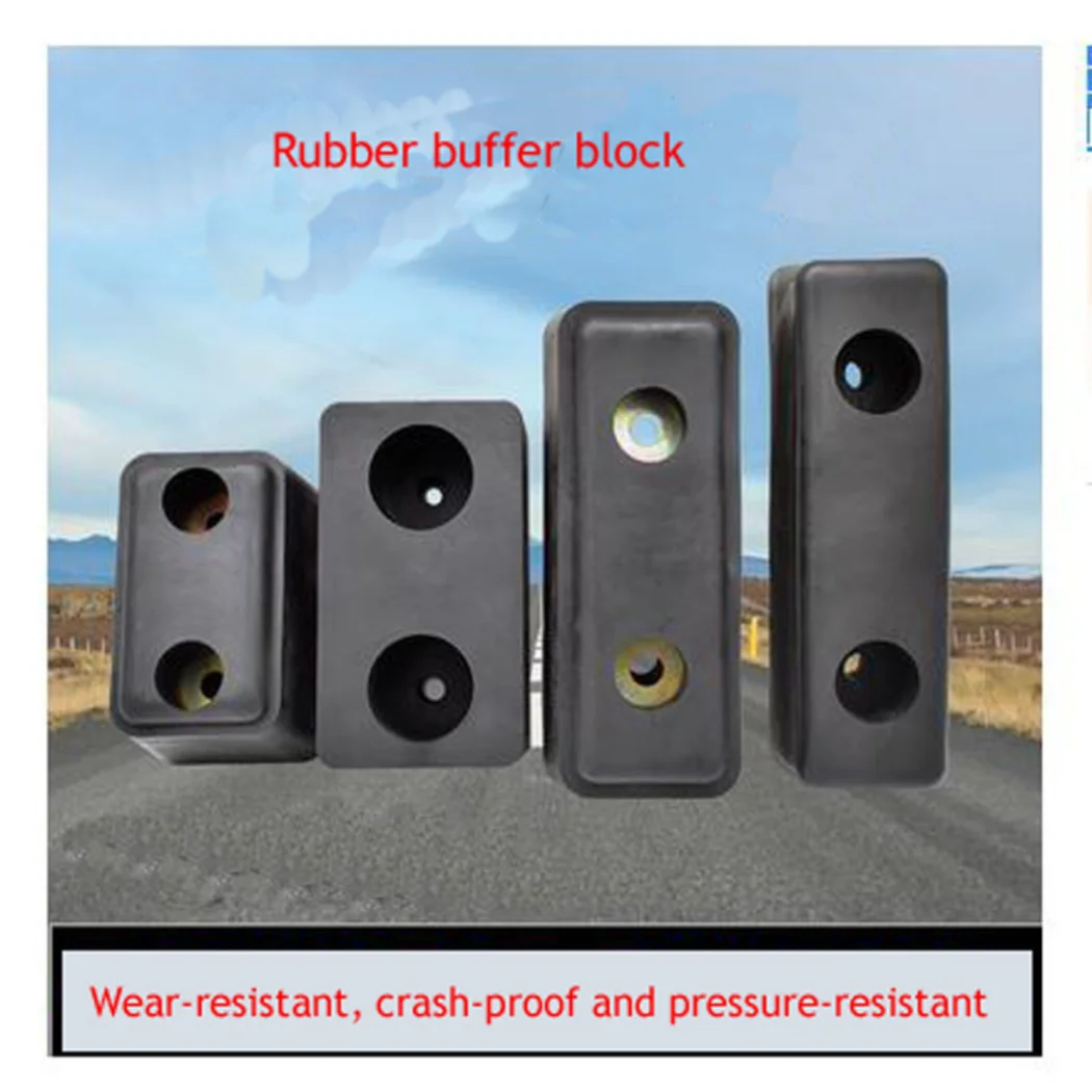 Anti-Collision Rubber Buffer Block For Large Trucks Square/Round Cushion Shock Absorber NEW 1PC