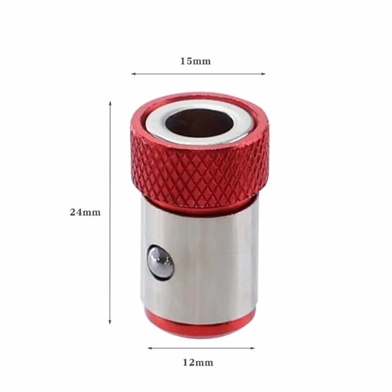 1Pc Universal Strong Magnetic Bit Holder Alloy Electric Magnetic Ring Screwdriver Bit Head Holder Anti-Corrosion Strong Bit