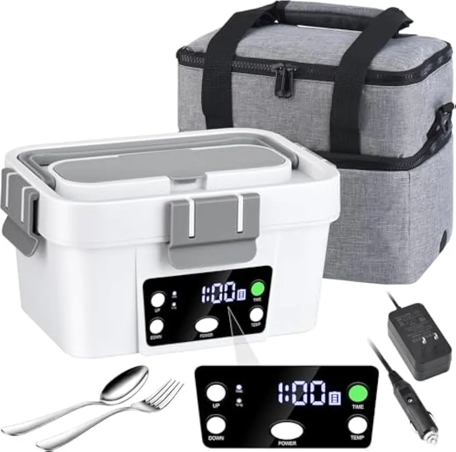 

Cordless Electric Lunch Box, 16,000mAh Smart Heating, 1.6L Portable Food Warmer for Office Travel Outdoor