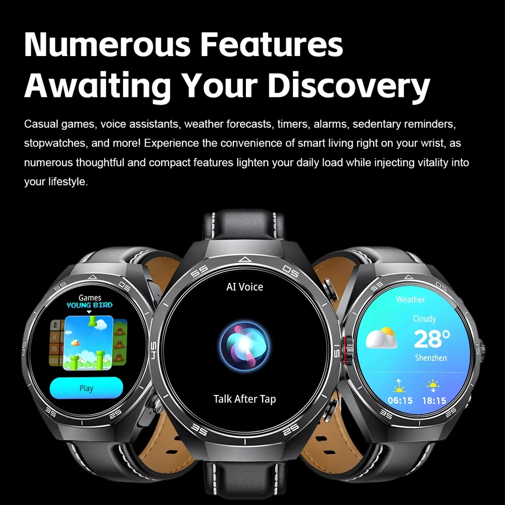 New Smart Watch Men TWS 2-in-1 Bluetooth Earphones With Built-in Speaker HIFI 1.53HD Screen Bluetooth Call Waterproof Smarwtatch