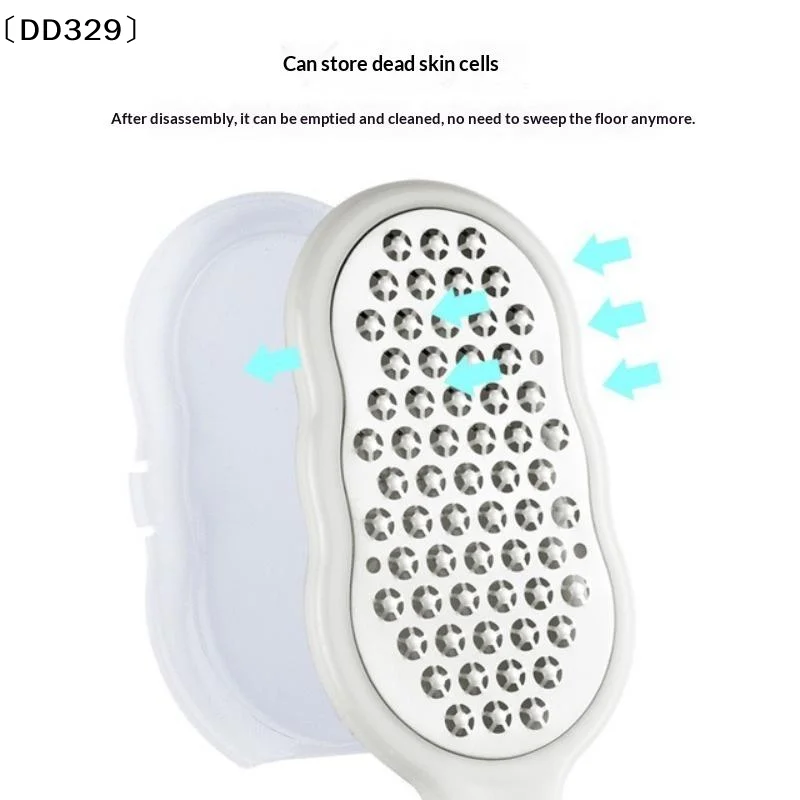 Foot File Stainless Steel Rasp Anti-Splash,Heel Grater Hard Dead Skin Callus Remover Pedicure,Professional Foot Care Tool〔DD329〕