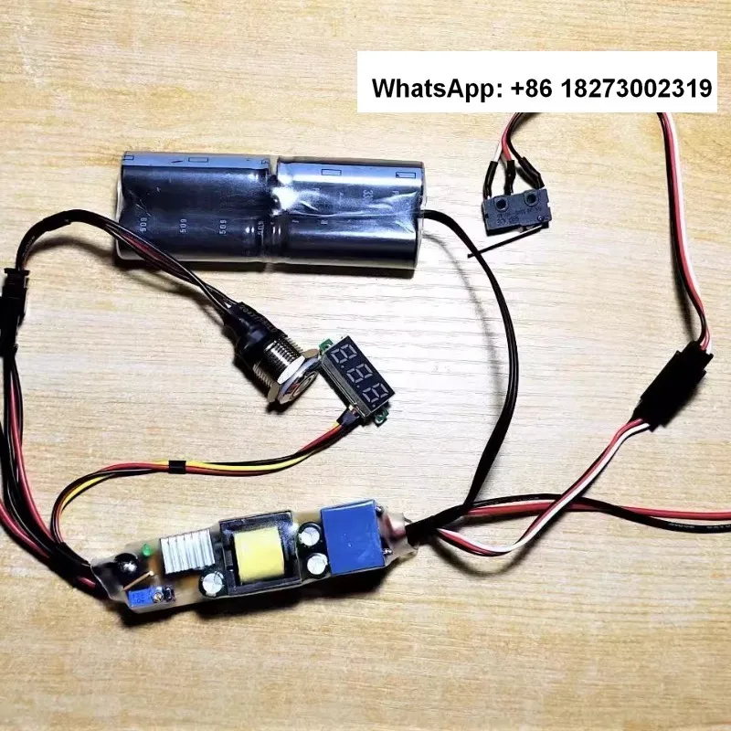 

Контроллер соленоидного клапана высокого напряжения, 4 конденсатора, 12 В, анти-ожог, высокомощный мгновенный клапан, электромагнитный переключатель Т-образного типа H