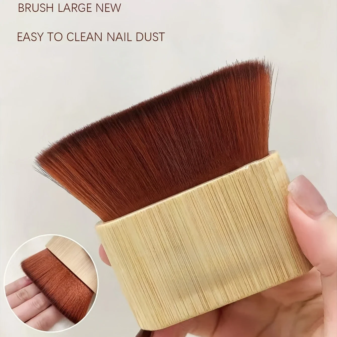 Nail polish dust brush - Soft and fluffy bristles, suitable for use in nail salons and at home. Durable and gentle on nails.